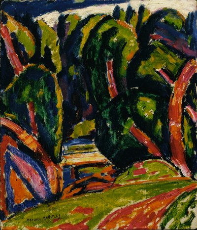 Rødt træ af Marsden Hartley