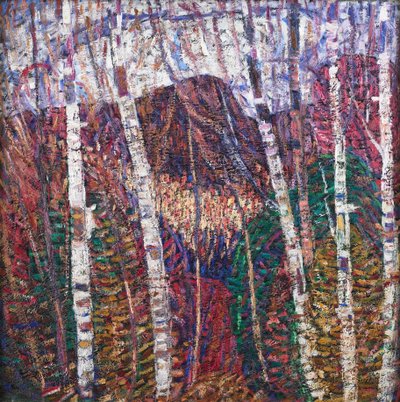 White Birches, ca. 1908 (olie på lærred) af Marsden Hartley