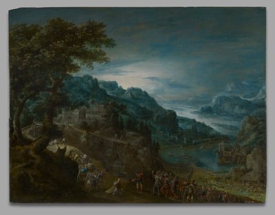Jakobs og Esaus forsoning af Marten van Valckenborch