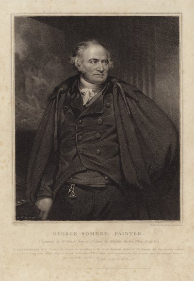 George Romney af Martin Archer Shee