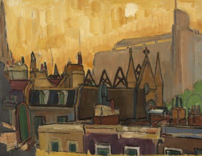Kensington-tagene efter et brandangreb af Martin Bloch