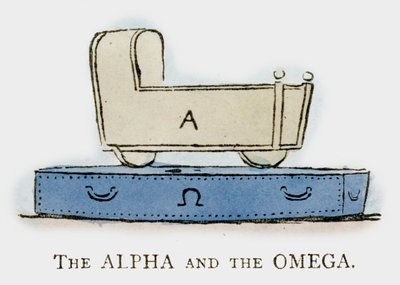 Alfa og Omega (farve litho) af Martin  Anderson