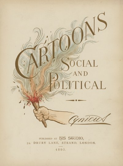 Illustration til titelbladet til Cartoons Social and Political af Cynicus af Martin Cynicus Anderson