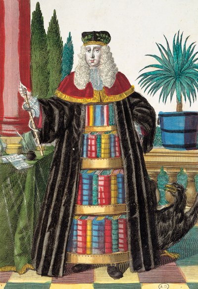 Doktor, gravering fra Assemblage des nouveau manouvries habilles af Martin Engelbrecht (1684-1756), Tyskland af Martin Engelbrecht