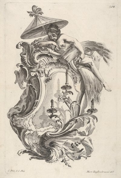 Sconce Representing Summer, fra Sconce Representing the 4 Years, ca. 1730-56. af Martin Engelbrecht