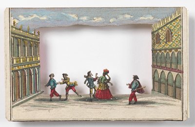 Karnevalet i Venedig (Peep-show) af Martin Engelbrecht