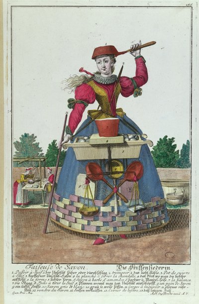 Sæbemageren, ca. 1735 (se også 170137) af Martin Engelbrecht