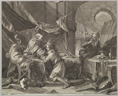 Isaac Blessing Jacob, 1700-tallet. af Martin Gottfried Crophius
