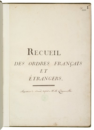 Indsamling af franske og udenlandske ordrer af Martin Guillaume Biennais