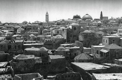 Jerusalem og Dome of the Church of the Holy Sepulchre, 1937 af Martin Hurlimann