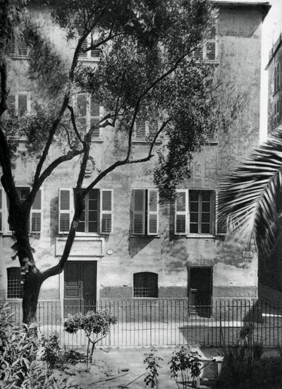 Huset hvor Napoleon blev født, Ajaccio, Korsika, 1937. af Martin Hurlimann