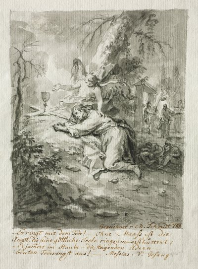 Kristus på Oliebjerget af Martin Johann Schmidt