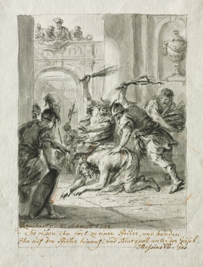 Flagelationen, 1788. af Martin Johann Schmidt