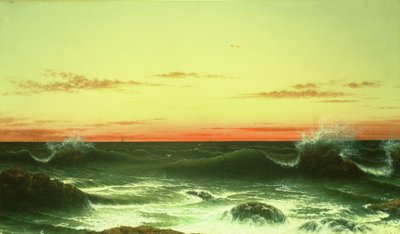 Havlandskab: Solnedgang, 1861 af Martin Johnson Heade