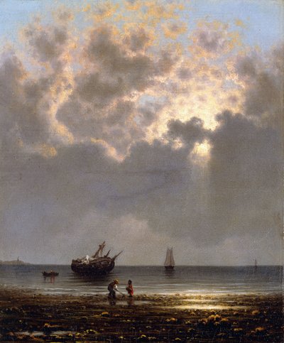 Solen bryder gennem skyerne af Martin Johnson Heade