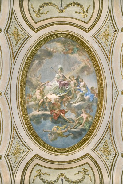 La Sapienza, loftet på Salone d Onore eller Sala Napoleonica, 1777 af Martin Knoller