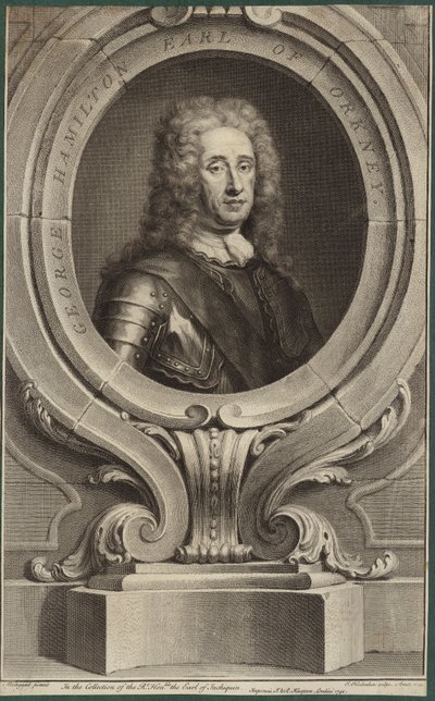 Portræt af George Hamilton, Earl of Orkney af Martin Maingaud