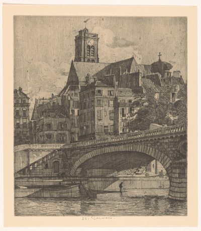 Udsigt til Saint-Gervais i Paris af Martin Monnickendam
