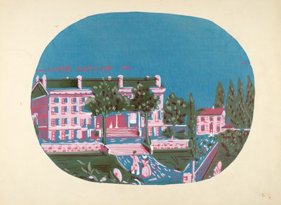 Bandbox Design Deaf and Dumb Asylum, ca. 1939. af Martin Partyka