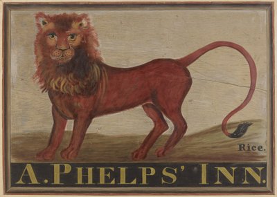 Red Lion Inn Sign, ca. 1939. af Martin Partyka