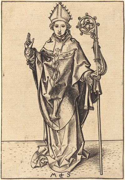 En biskop af Martin Schongauer