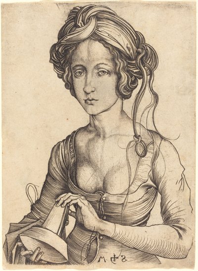 En tåbelig Jomfru af Martin Schongauer