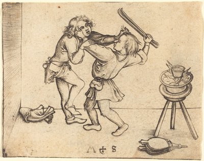 Lærlinge kæmper af Martin Schongauer