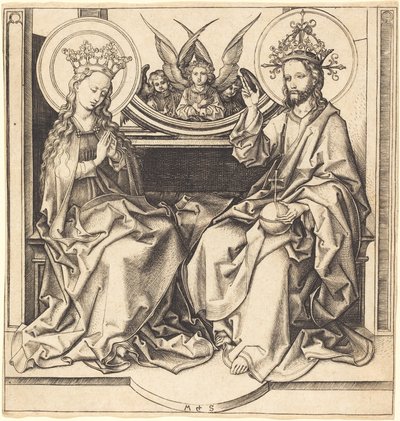 Kristus velsigner jomfruen af Martin Schongauer