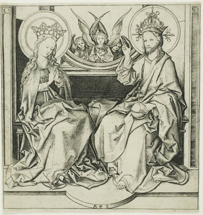 Kristus velsigner jomfruen af Martin Schongauer