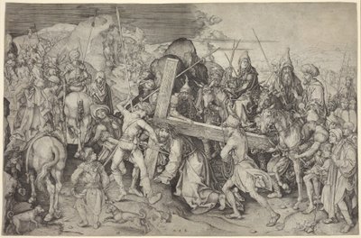 Kristus bærer korset af Martin Schongauer