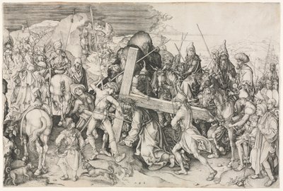 Kristus bærer korset af Martin Schongauer