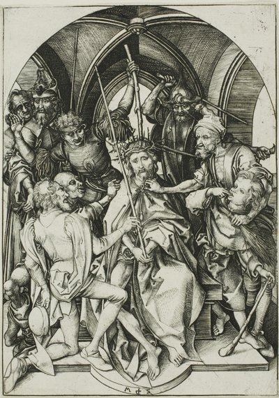 Kristus kronet med torne, fra The Passion af Martin Schongauer