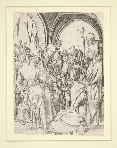 Kristus før Annas af Martin Schongauer