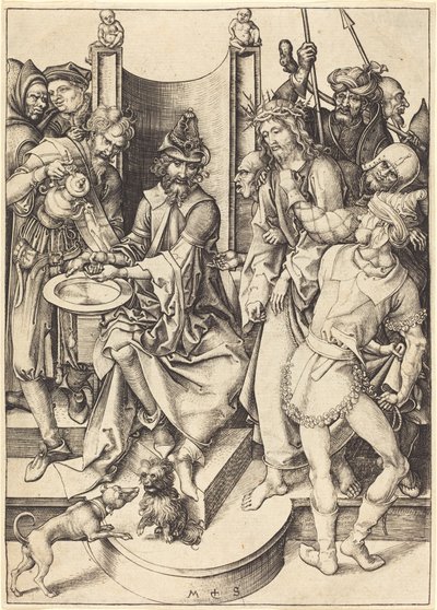 Kristus før Pilatus af Martin Schongauer