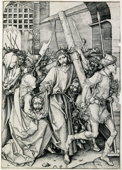 Kristus bærer korset, slutningen af det 15. århundrede af Martin Schongauer