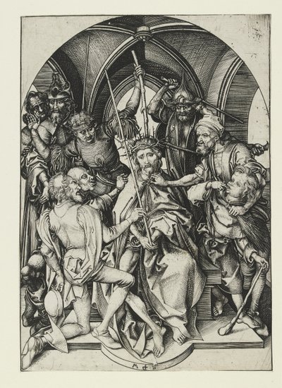 Kristus kronet med torne, slutningen af det 15. århundrede af Martin Schongauer