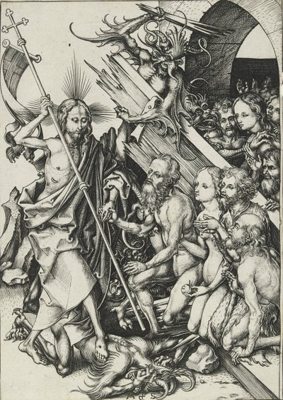 Kristus i Limbo, slutningen af det 15. århundrede af Martin Schongauer