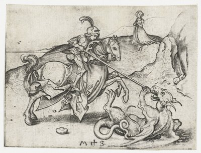 Sankt Georg og dragen af Martin Schongauer