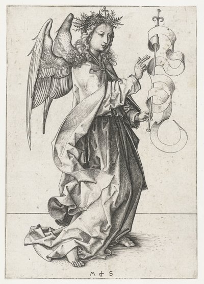 Englen Gabriel Bebudelse (serietitel) af Martin Schongauer