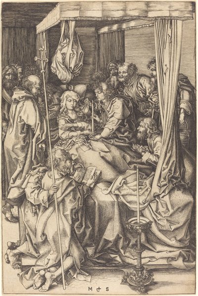 Jomfruens død af Martin Schongauer