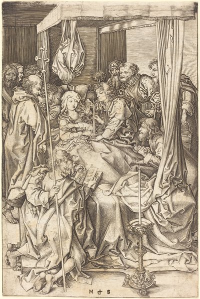 Jomfruens død af Martin Schongauer