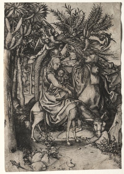Flyvning til Egypten. af Martin Schongauer