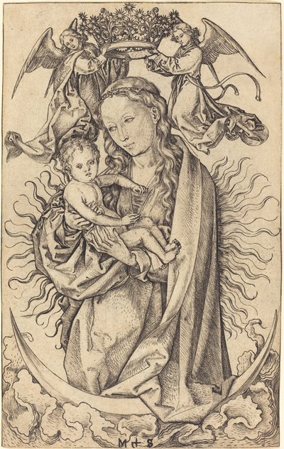 Madonna på Halvmånen af Martin Schongauer