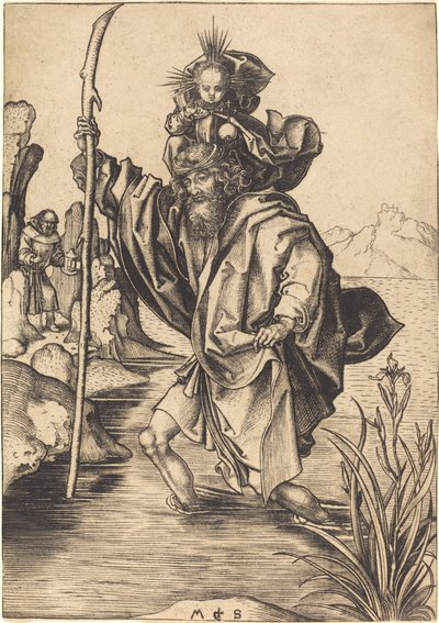 Saint Christopher af Martin Schongauer