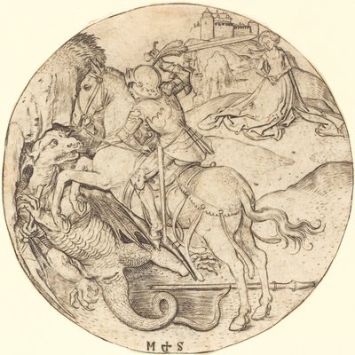 Sankt Georg og dragen af Martin Schongauer