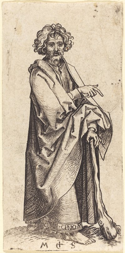 Sankt Judas Thaddeus af Martin Schongauer