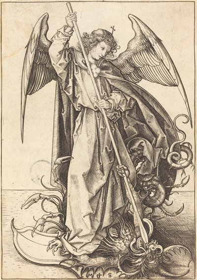 Sankt Michael dræber dragen af Martin Schongauer