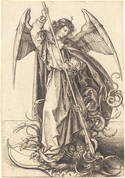 Sankt Michael dræber dragen af Martin Schongauer
