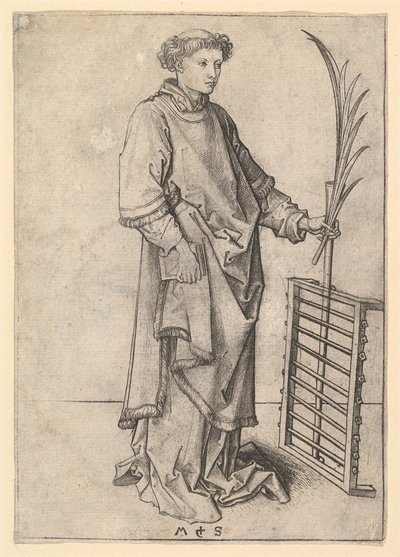 St. Lawrence, ca. 1435-1491. af Martin Schongauer
