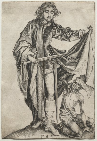 Sankt Martin. af Martin Schongauer